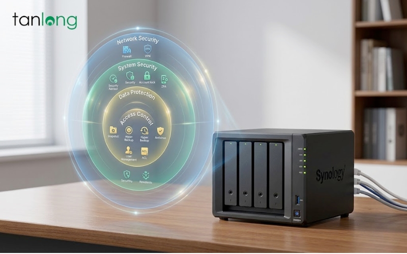 BẢO MẬT SYNOLOGY DS925+: LÁ CHẮN THÉP CHỐNG LẠI THẢM HỌA DỮ LIỆU 2026