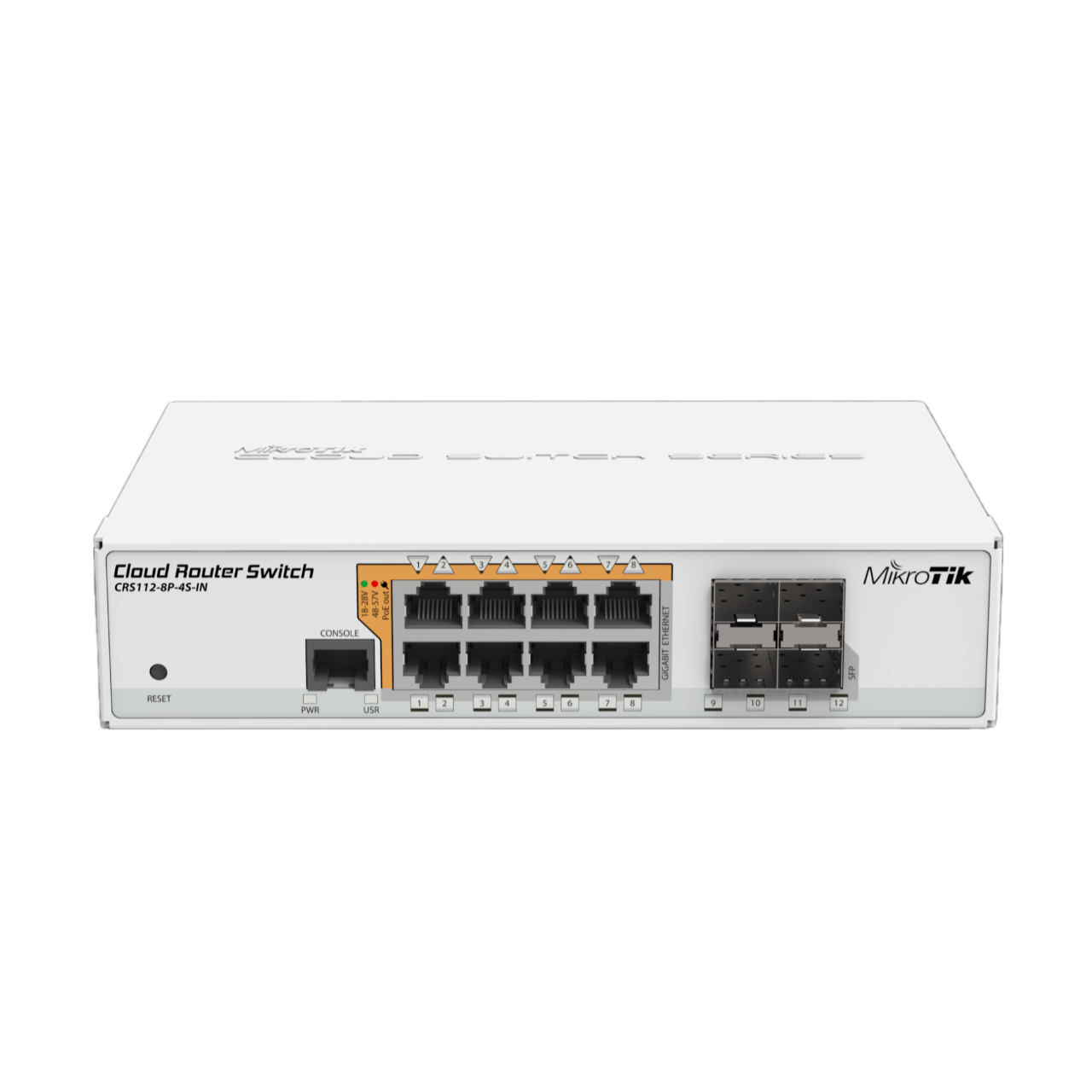 Switch Mikrotik CRS112-8P-4S-IN