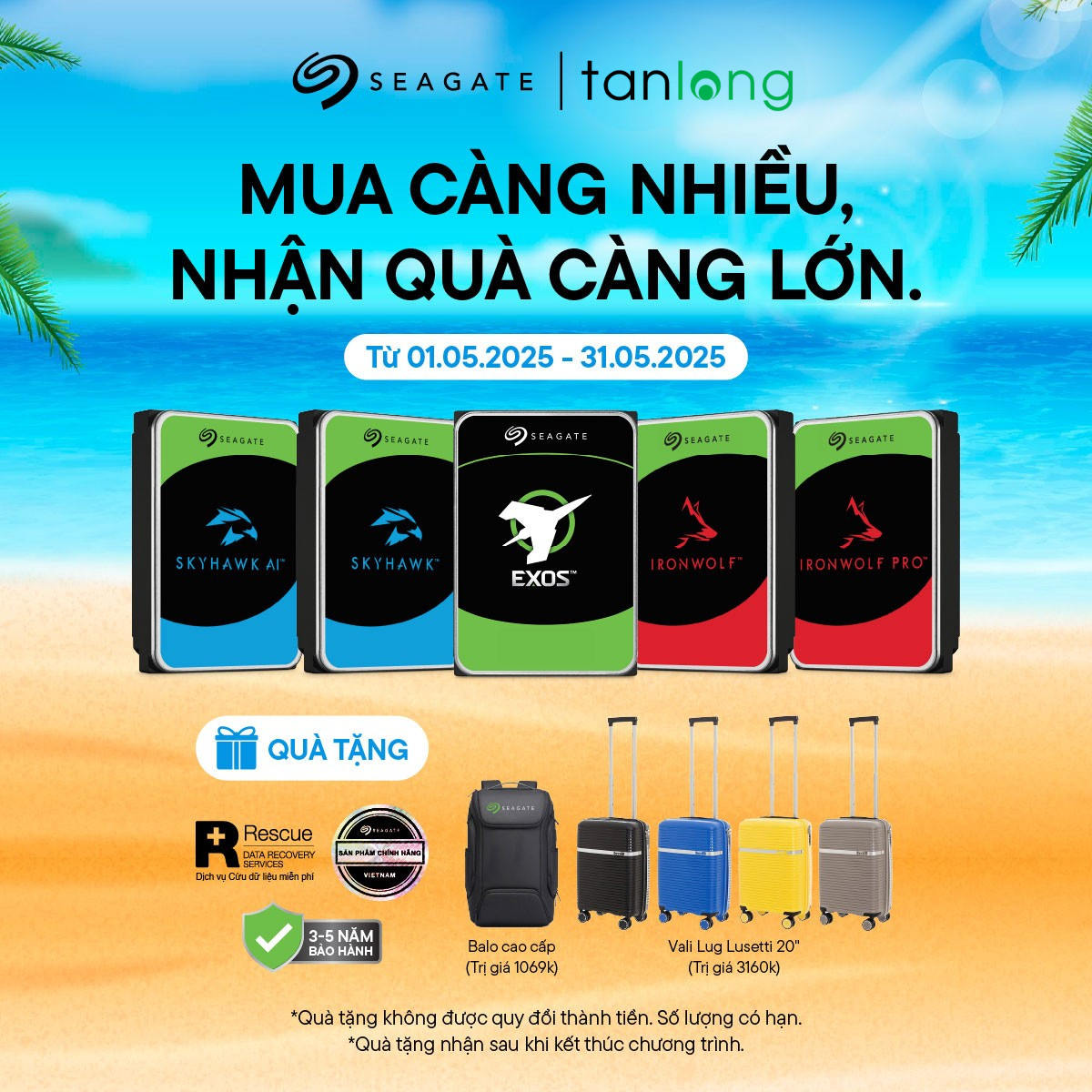 ƯU ĐÃI SEAGATE - MUA CÀNG NHIỀU, NHẬN QUÀ CÀNG LỚN